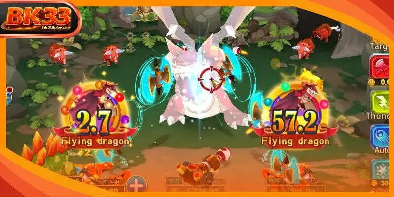 Explosive creatures can trigger chain reactions for multiple captures