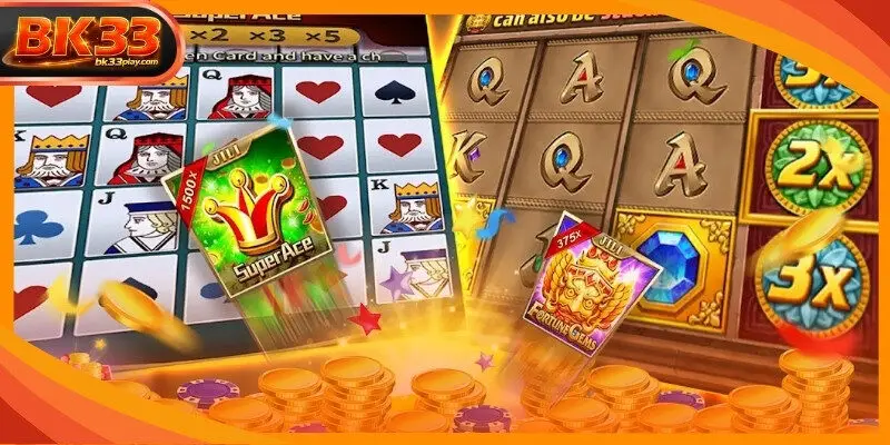 Golden cards transform into powerful wilds after a successful winning match